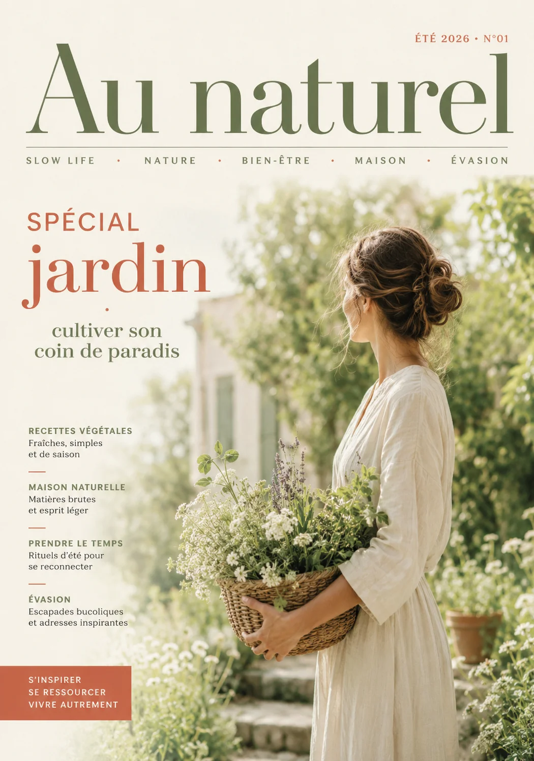 Au naturel — Été 2026, N° 01 · Spécial jardin