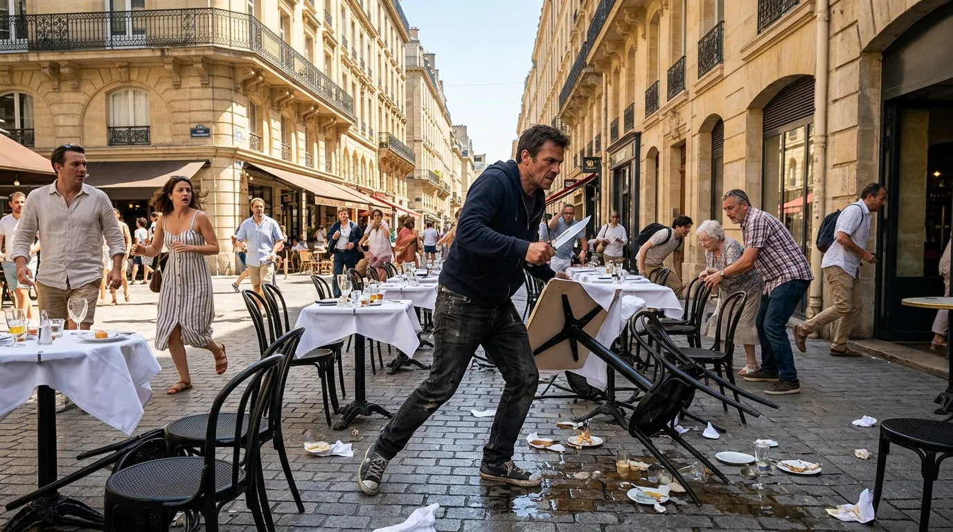 Attaque au couteau en plein après-midi devant les terrasses de restaurants