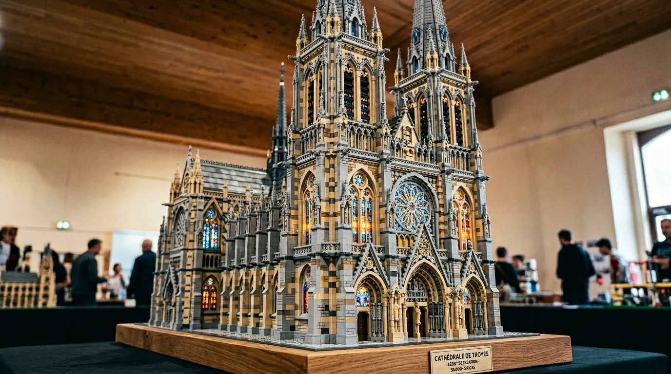 Cathédrale de Troyes en Lego : 30 000 pièces