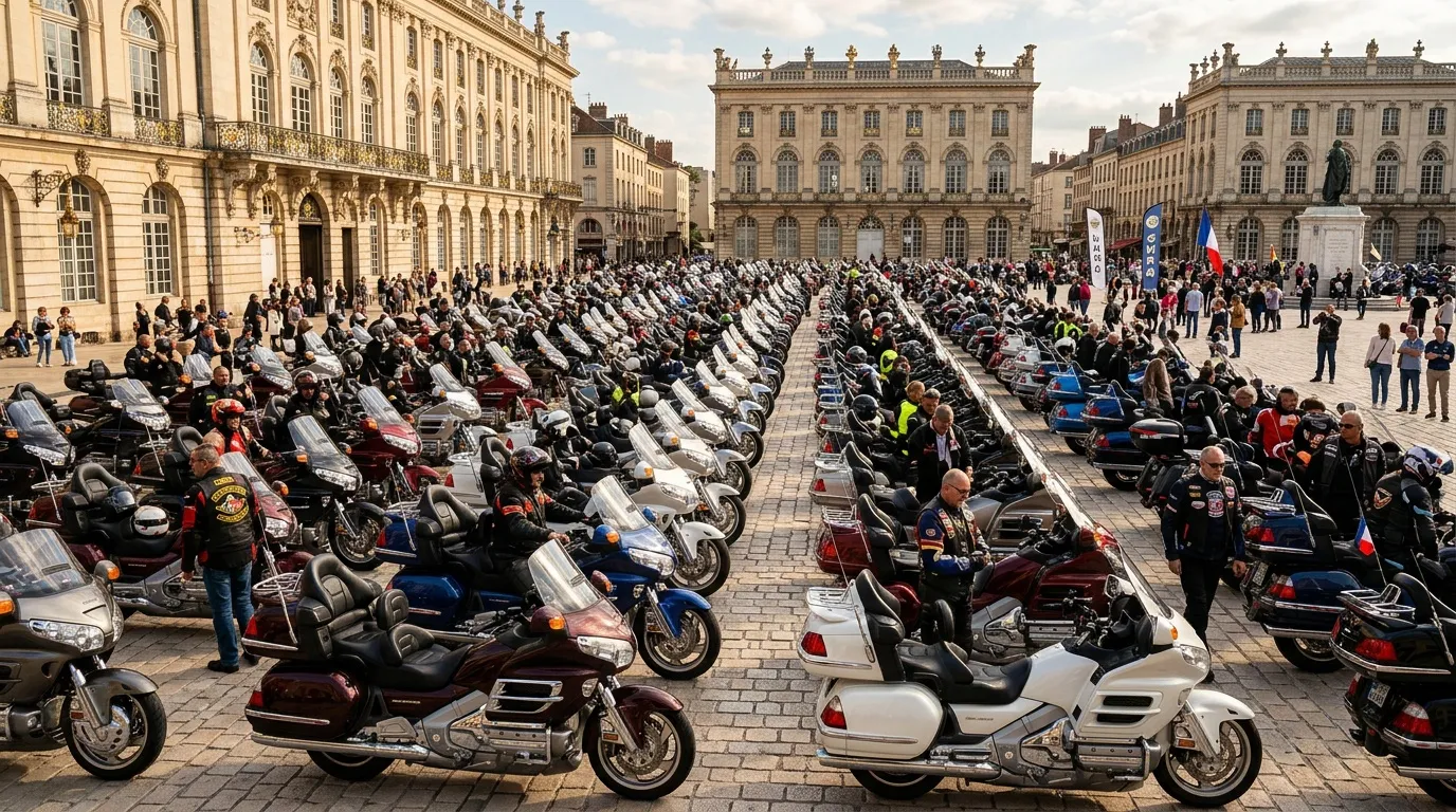 700 Motards Goldwing à Châlons-en-Champagne réunis