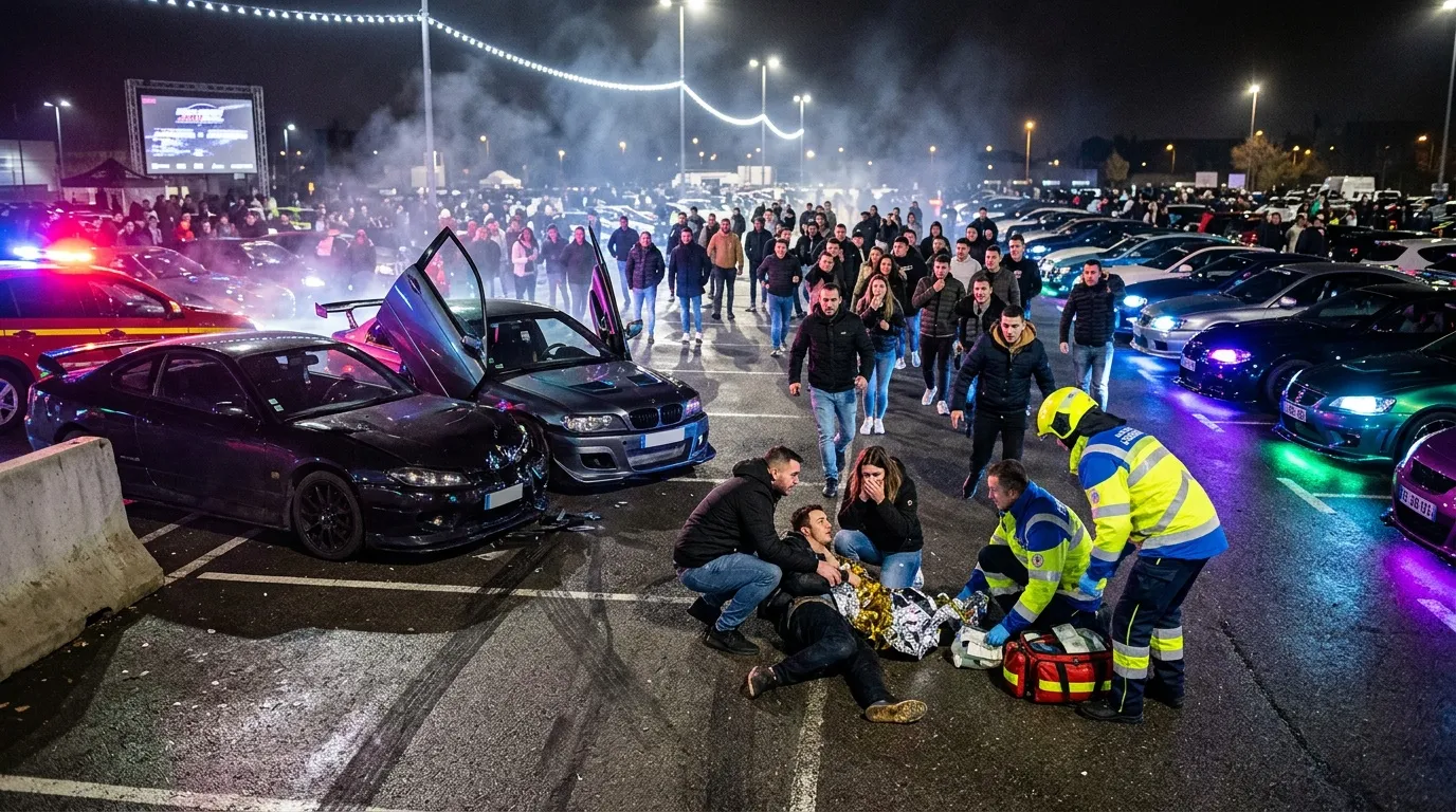 Huit personnes blessées à Reims lors d'un tuning