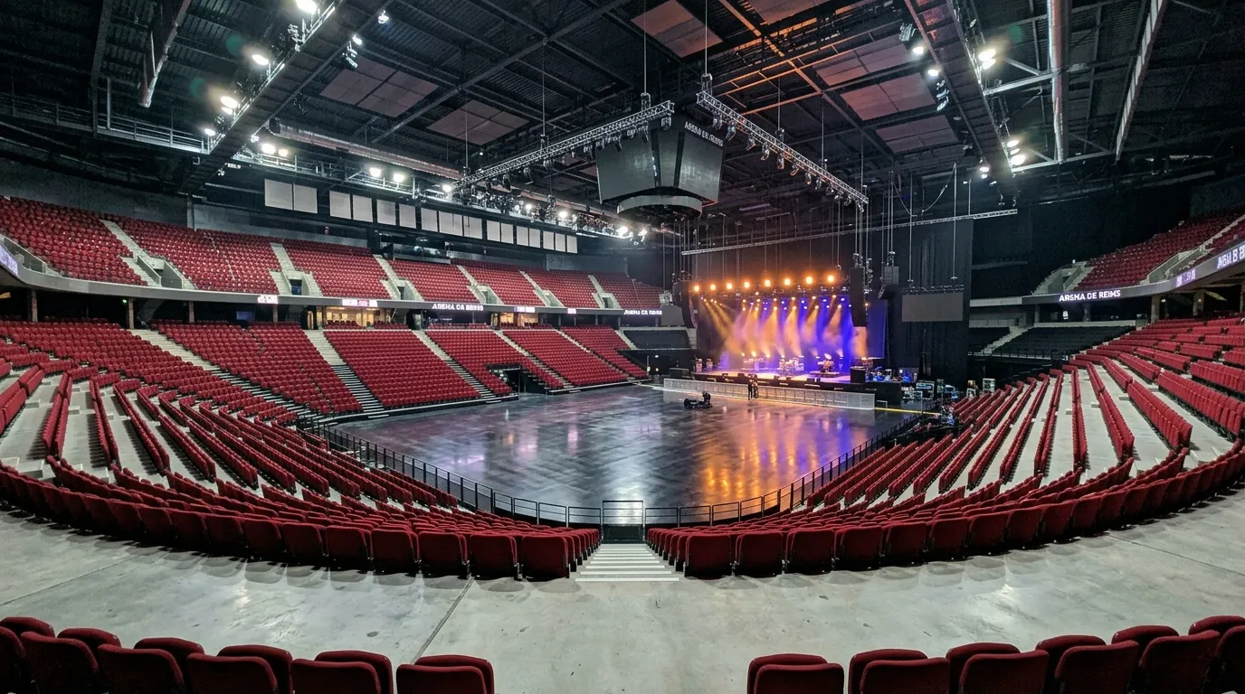 Reims Arena c'est parti : la salle prête