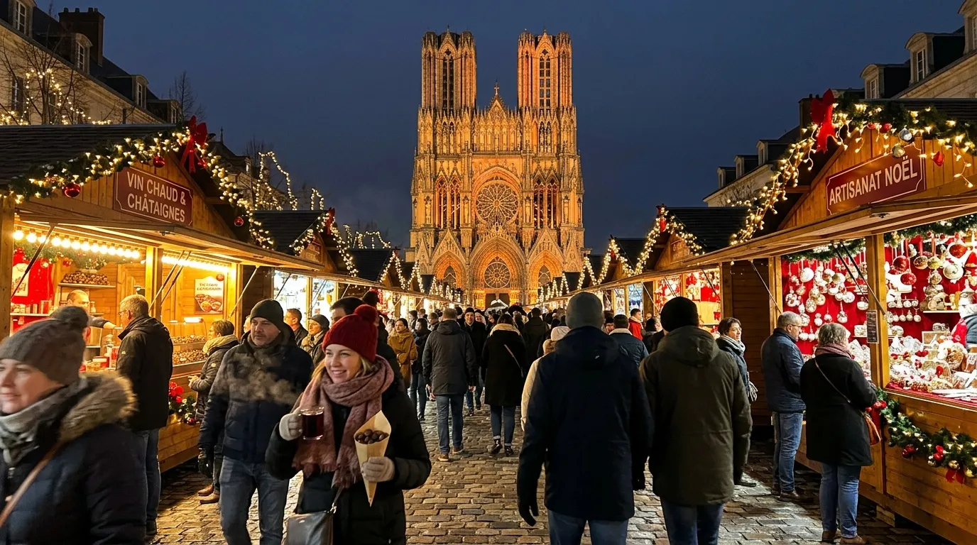 Marché de Noël Reims : communication intense