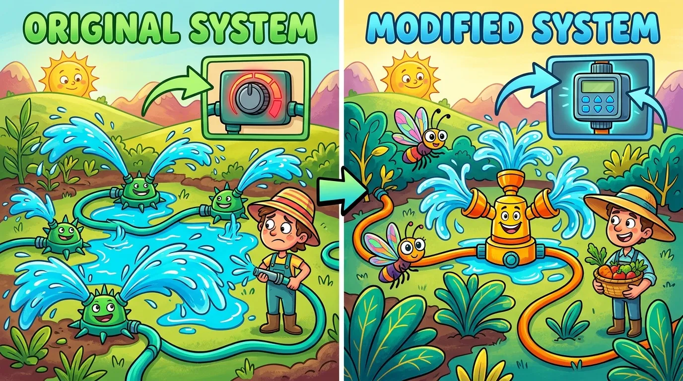 Comparaison irrigation manuelle versus système automatisé intelligent
