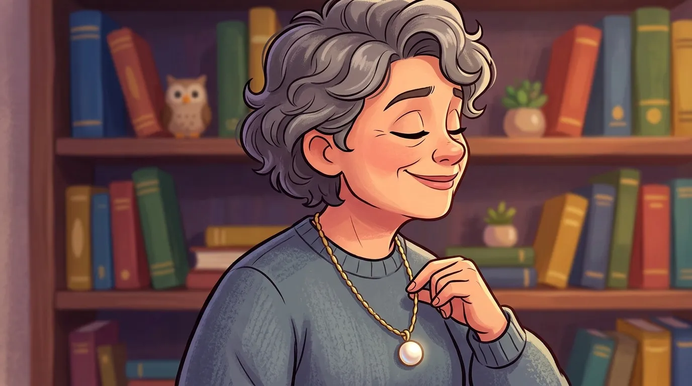 Femme &acirc;g&eacute;e souriante devant des &eacute;tag&egrave;res de livres color&eacute;s