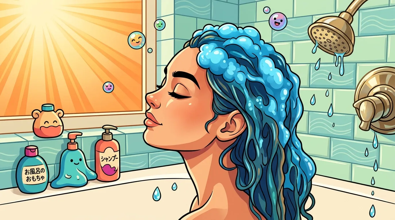 Shampoing bleu posé trop longtemps : solutions rapides