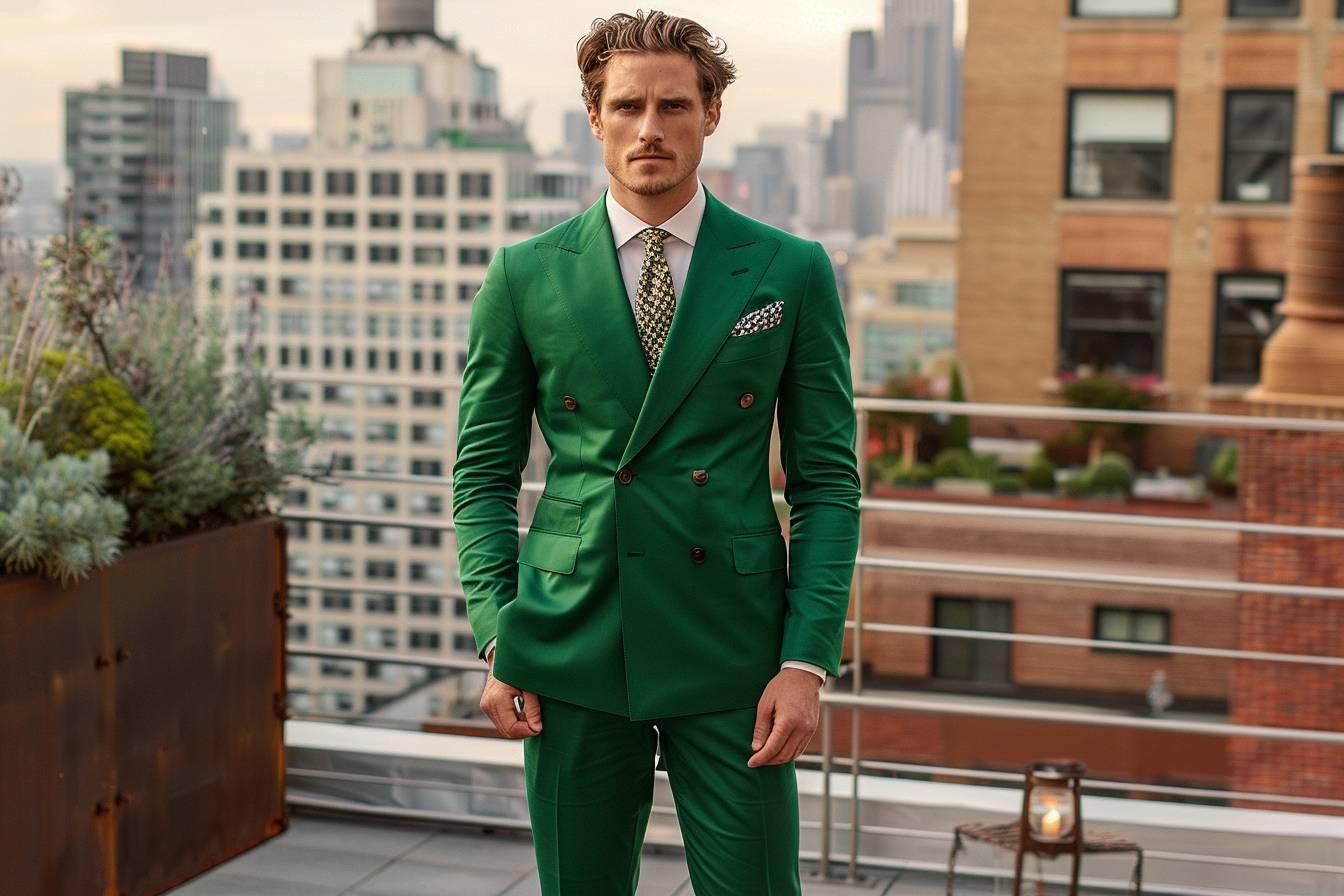 Costume homme vert : guide ultime pour choisir le parfait ensemble élégant et original pour toute occasion