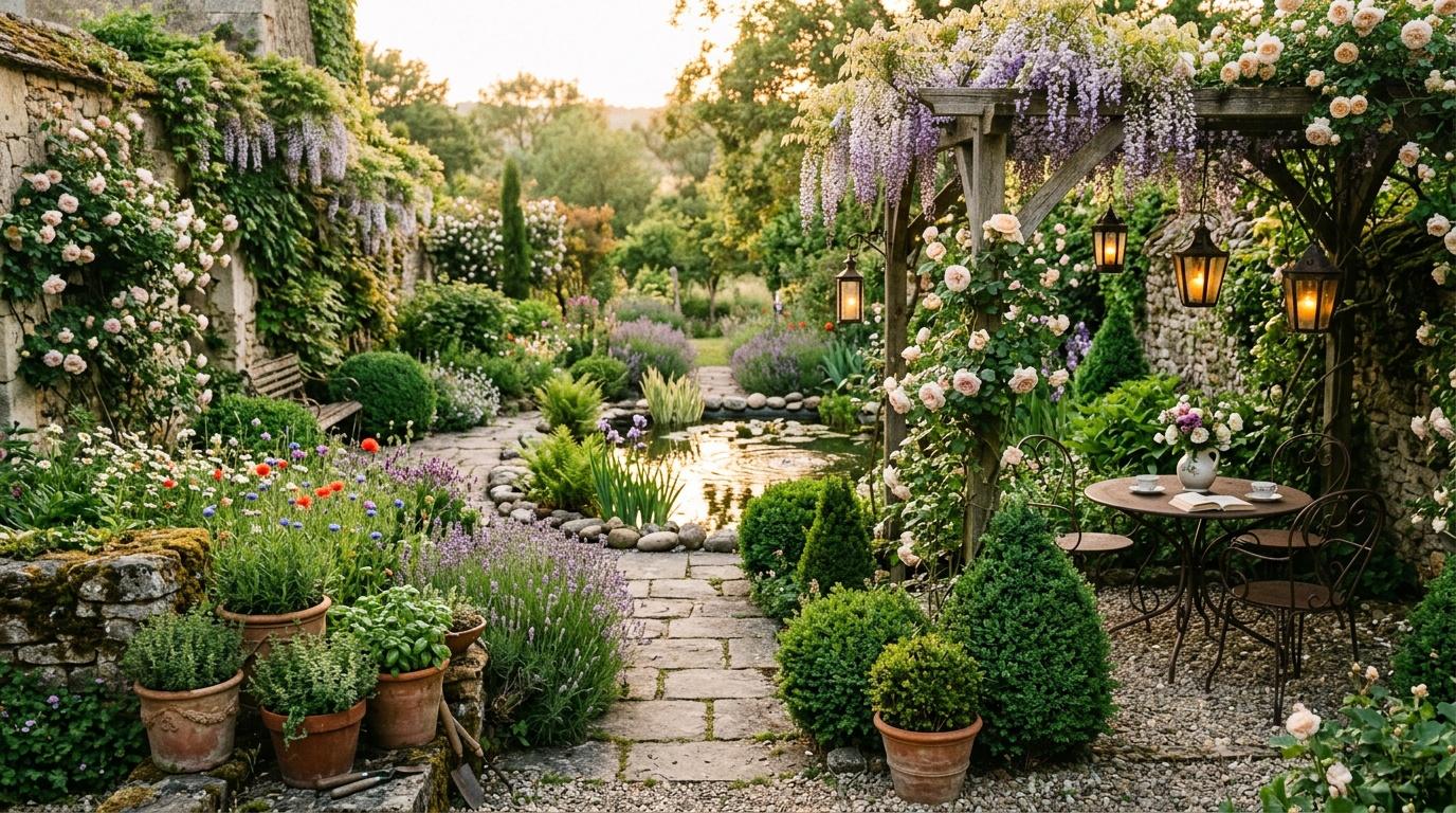 Reflets jardins : créez un espace extérieur harmonieux et plein de charme
